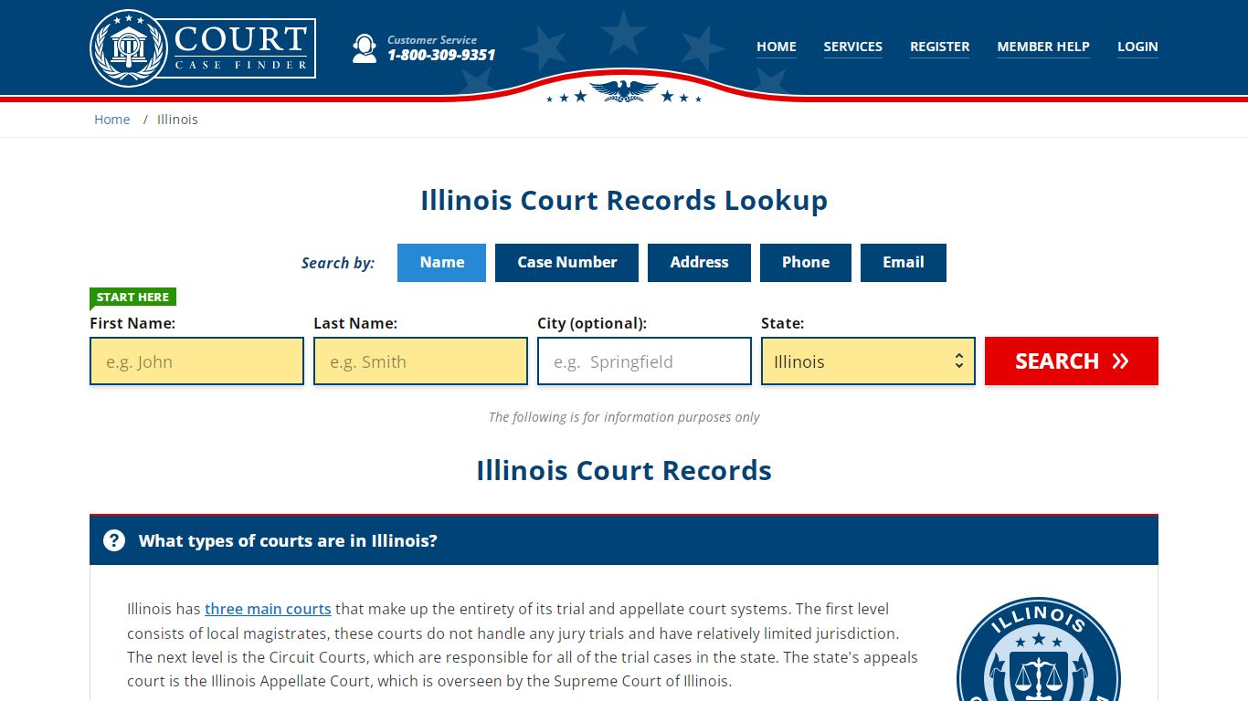 Illinois Court Records Lookup - IL Court Case Search